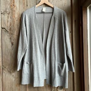 Terra & Sky 1X Gray Cardigan